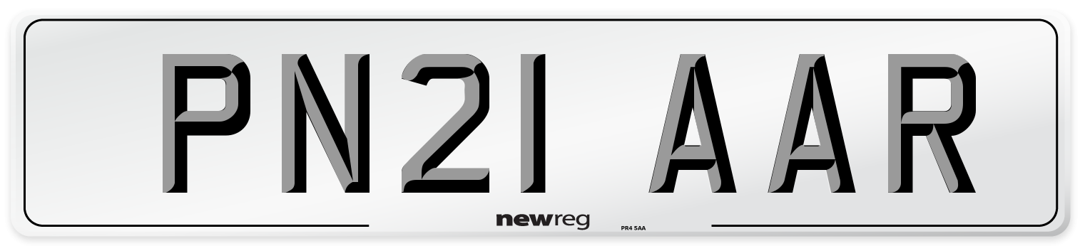 PN21 AAR Number Plate from New Reg